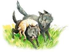 Рассказ Л.Н.Толстого "Как волки учат своих детей". Слушать