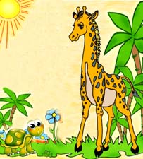 Сказка на ночь про черепаху и жирафа. Читать и слушать