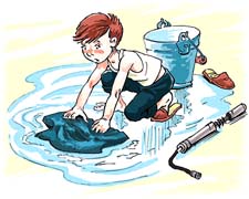 «Как я помогал маме мыть пол» В.Голявкин. Слушать