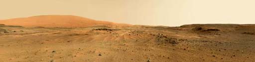 Панорама Марса "глазами" марсохода "Кьюриосити"